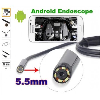 Endoscopio USB con cable para SMARTPHONE  GM 1000  camara de 5-5 mm